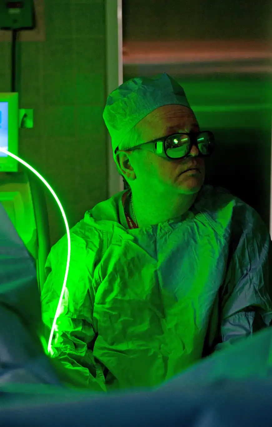 Green light cast on doctor