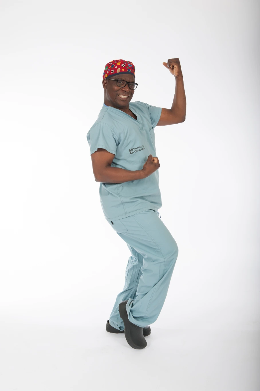 Doctor making funny pose