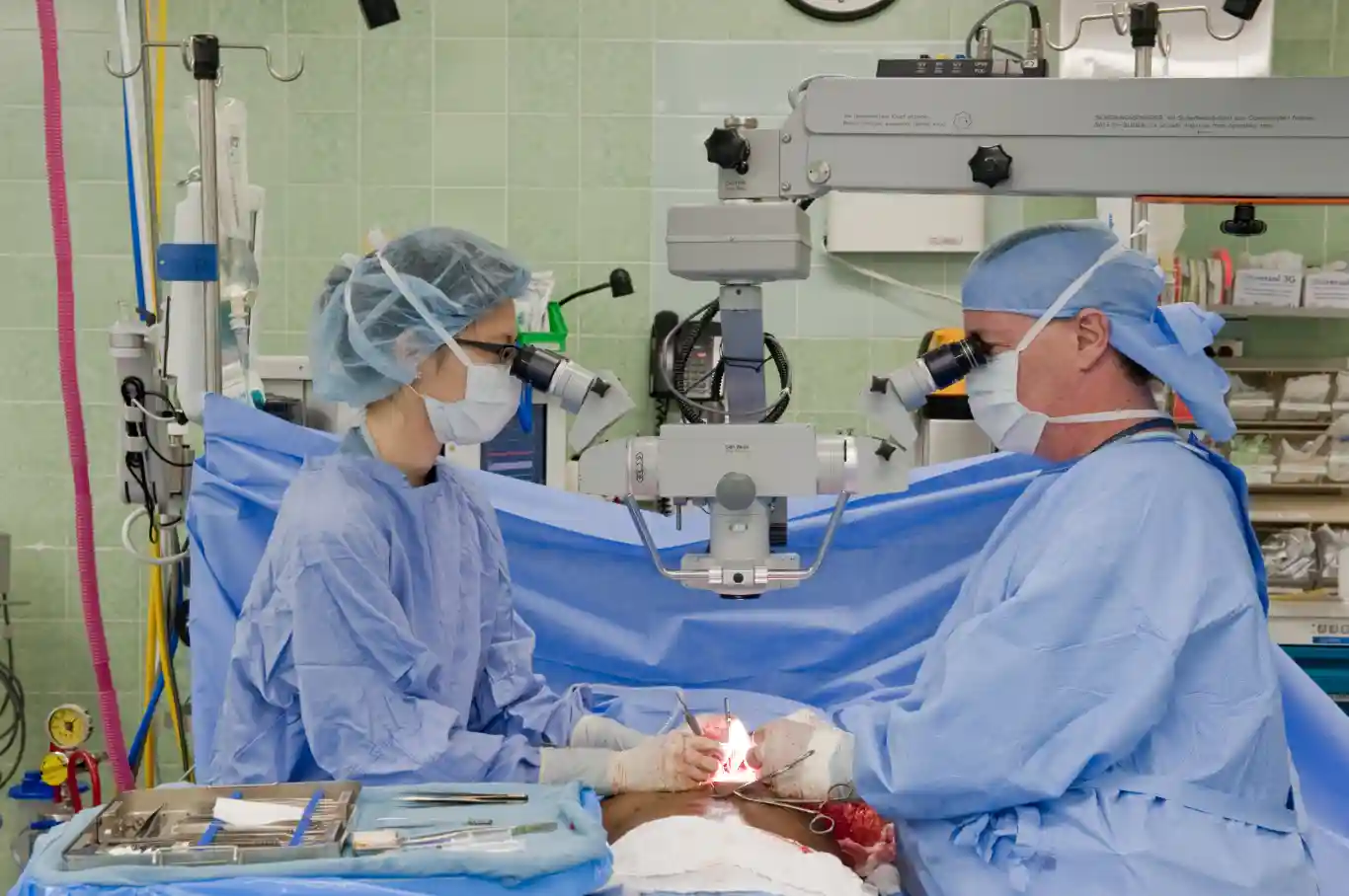 Doctors perform surgery